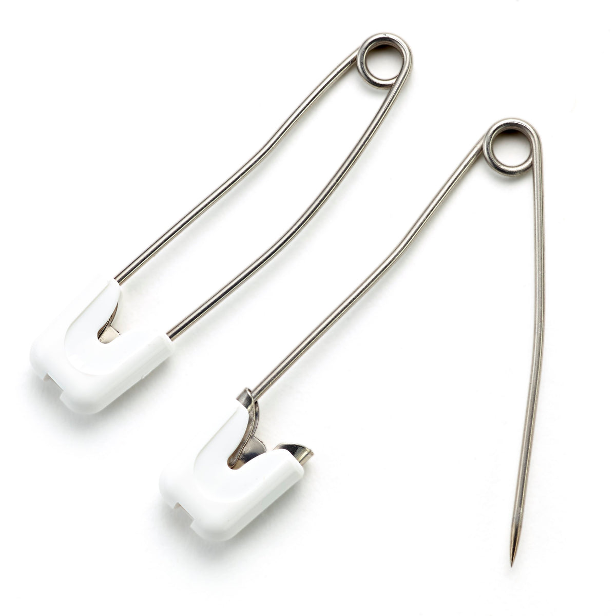 Prym Nappy pins, 55mm, white