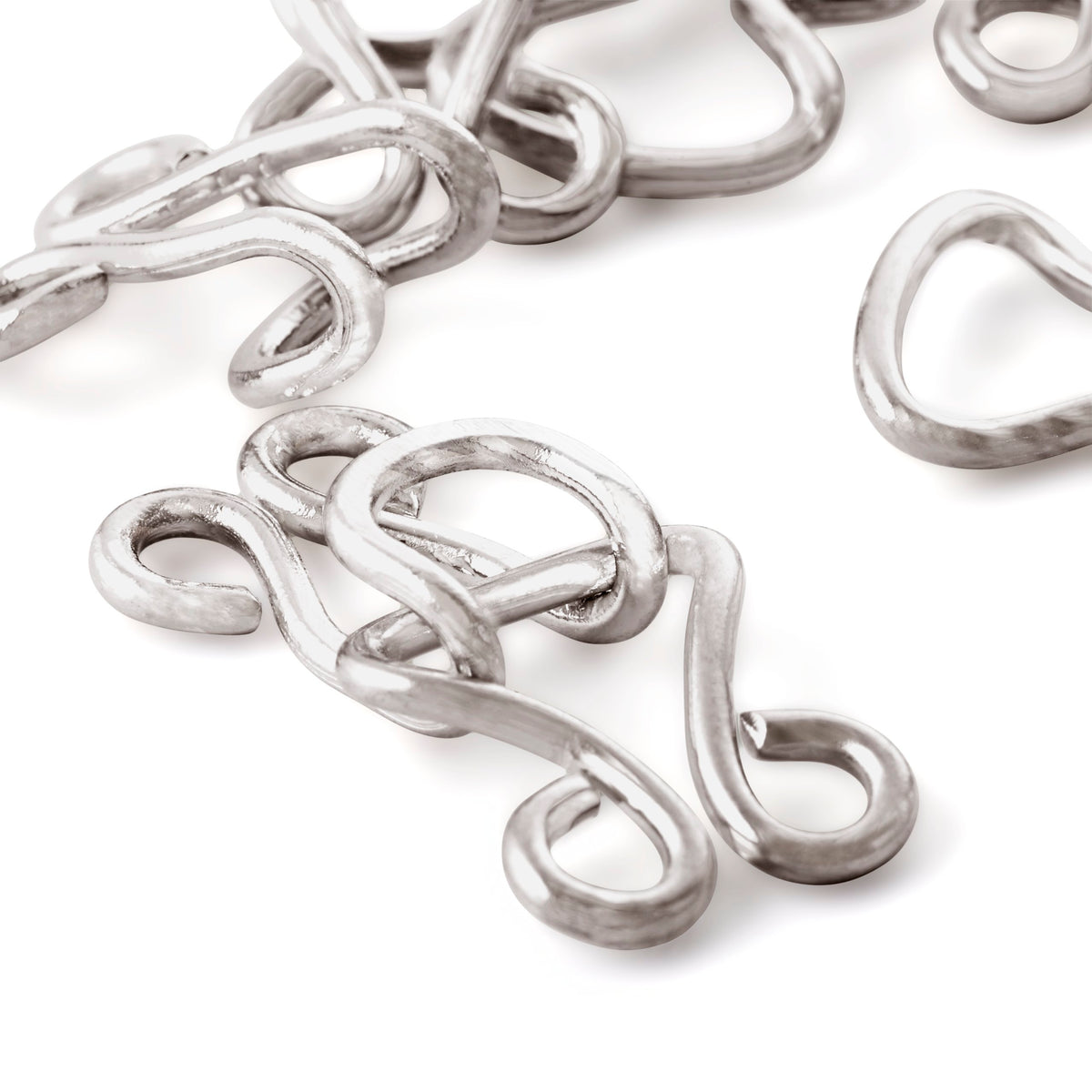 Prym Bodice hooks and eyes, No. 13, silver-coloured