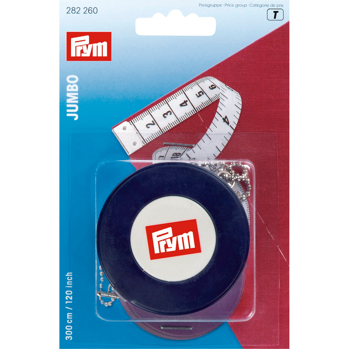 Prym JUMBO Spring Tape measure, 3 metres