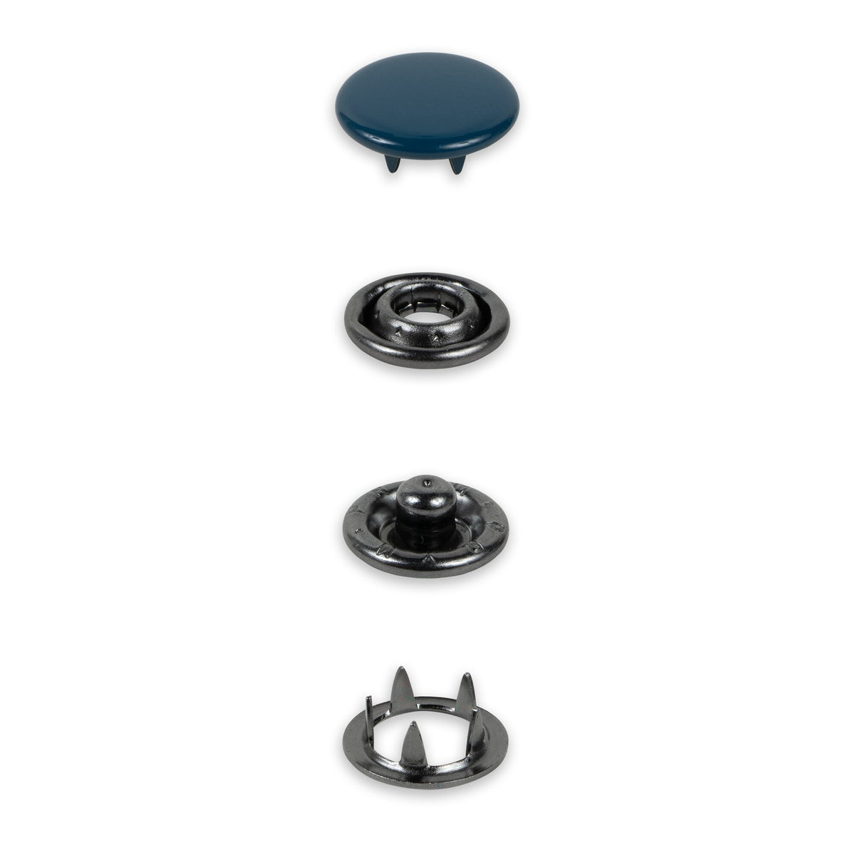 Prym Jersey Press Fasteners, 12mm, Navy Blue
