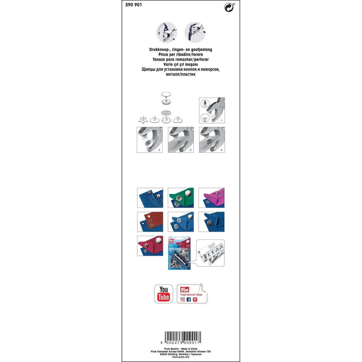 Prym LOVE VARIO pliers, mint