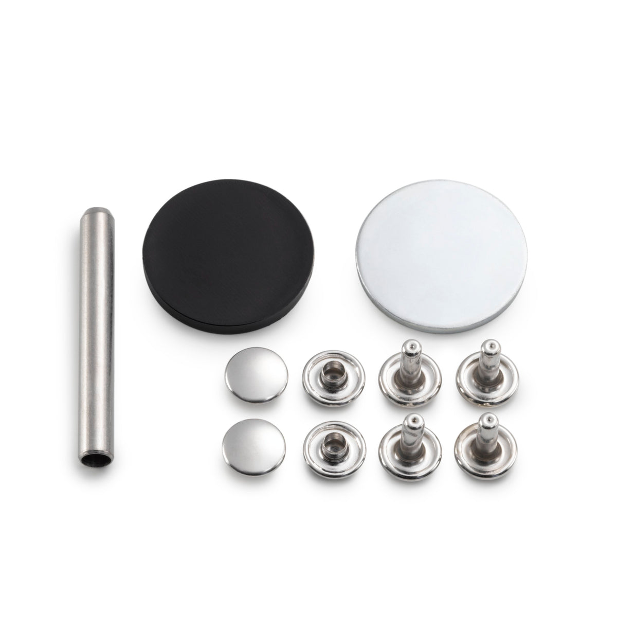 Prym Hollow rivets, 6-9mm, silver