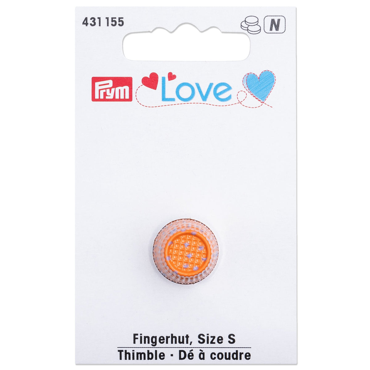 Prym LOVE Thimble S orange