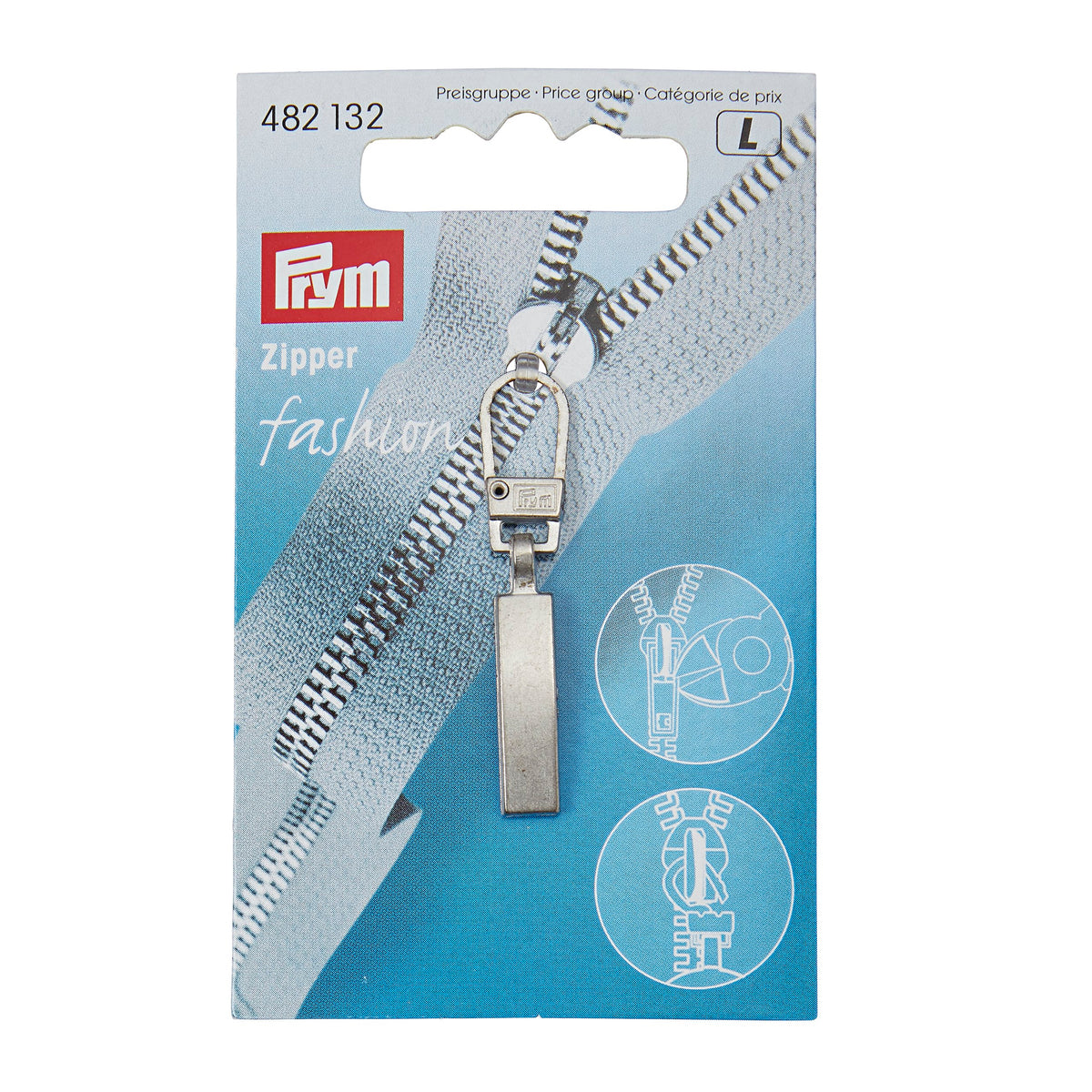 Prym Fashion Zipper puller, classic, silver