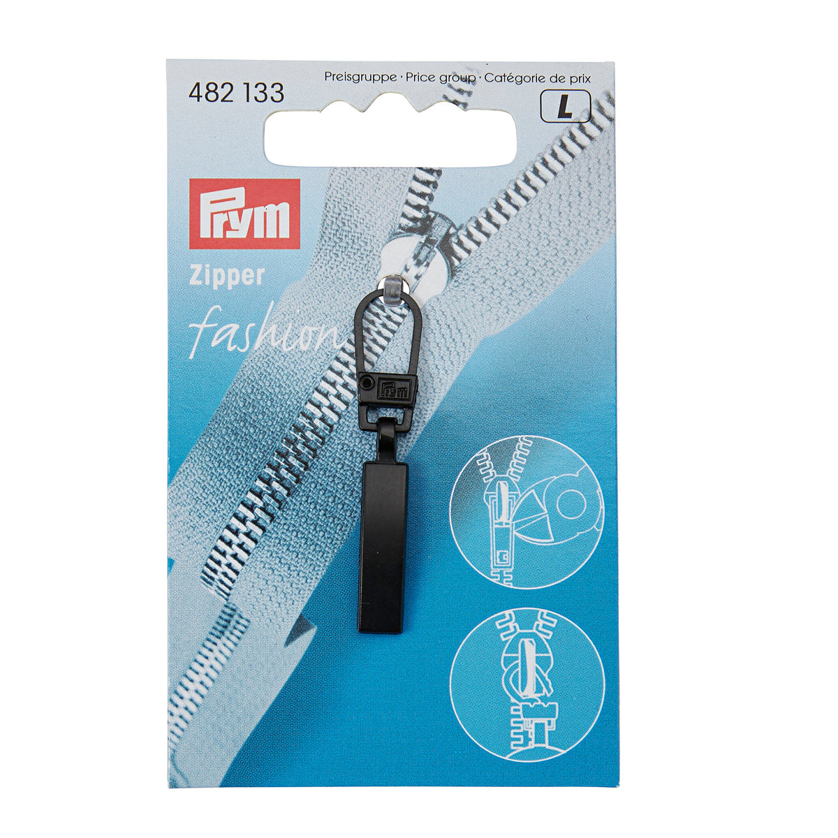 Prym Fashion Zipper puller, classic, black