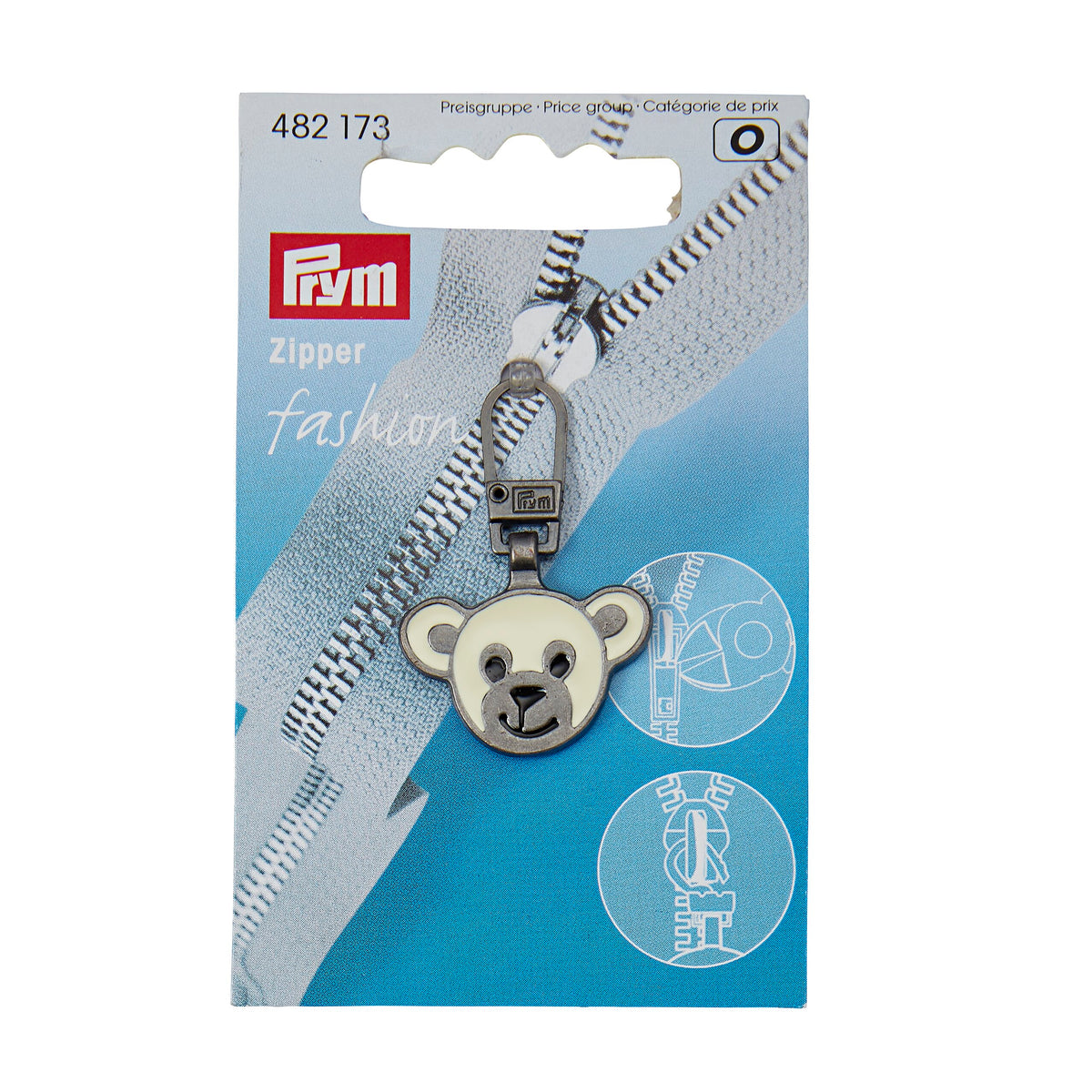 Prym Fashion Zipper puller bear