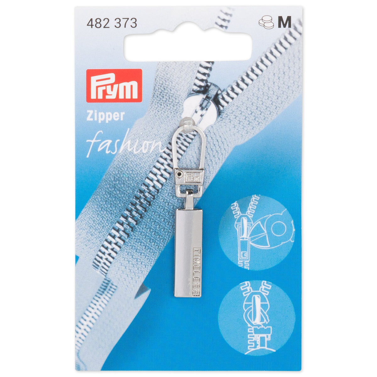 Prym Zip puller classic TIMELESS, silver-coloured