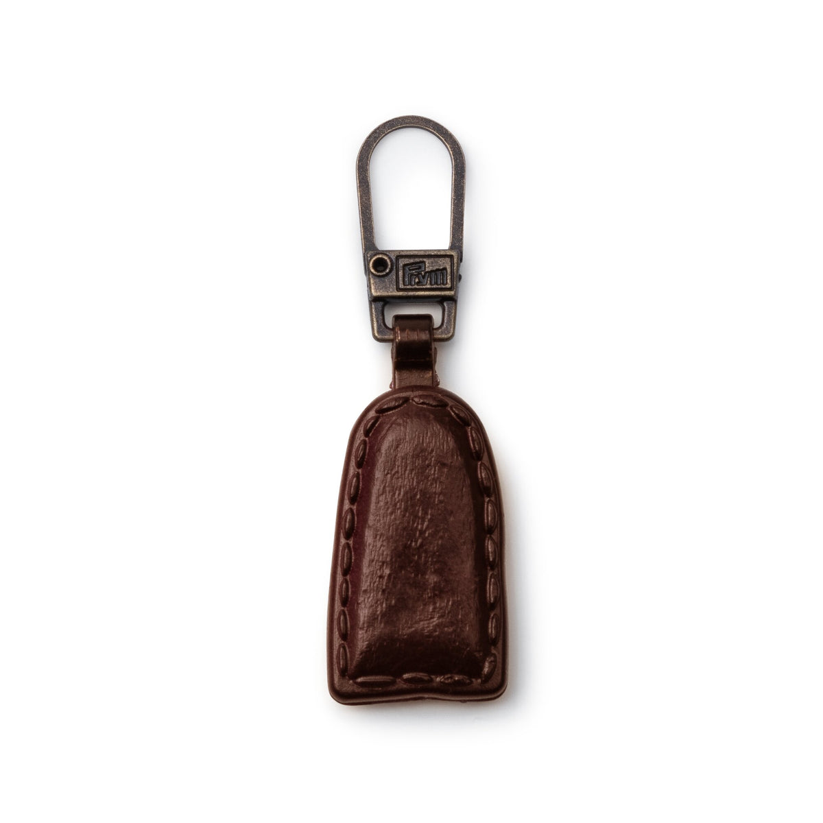 Prym Zip puller leather look brown