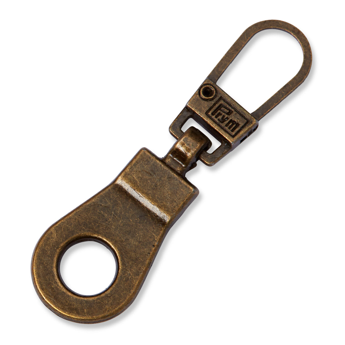 Prym Fashion Zipper puller, eyelet, antique brass