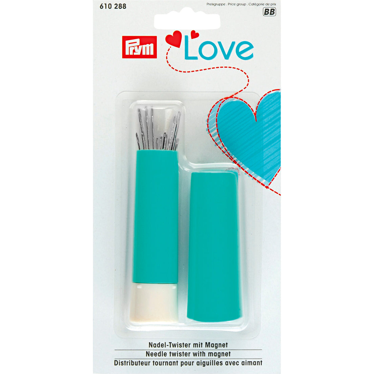 Prym LOVE Needle twister with sewing & darning needles