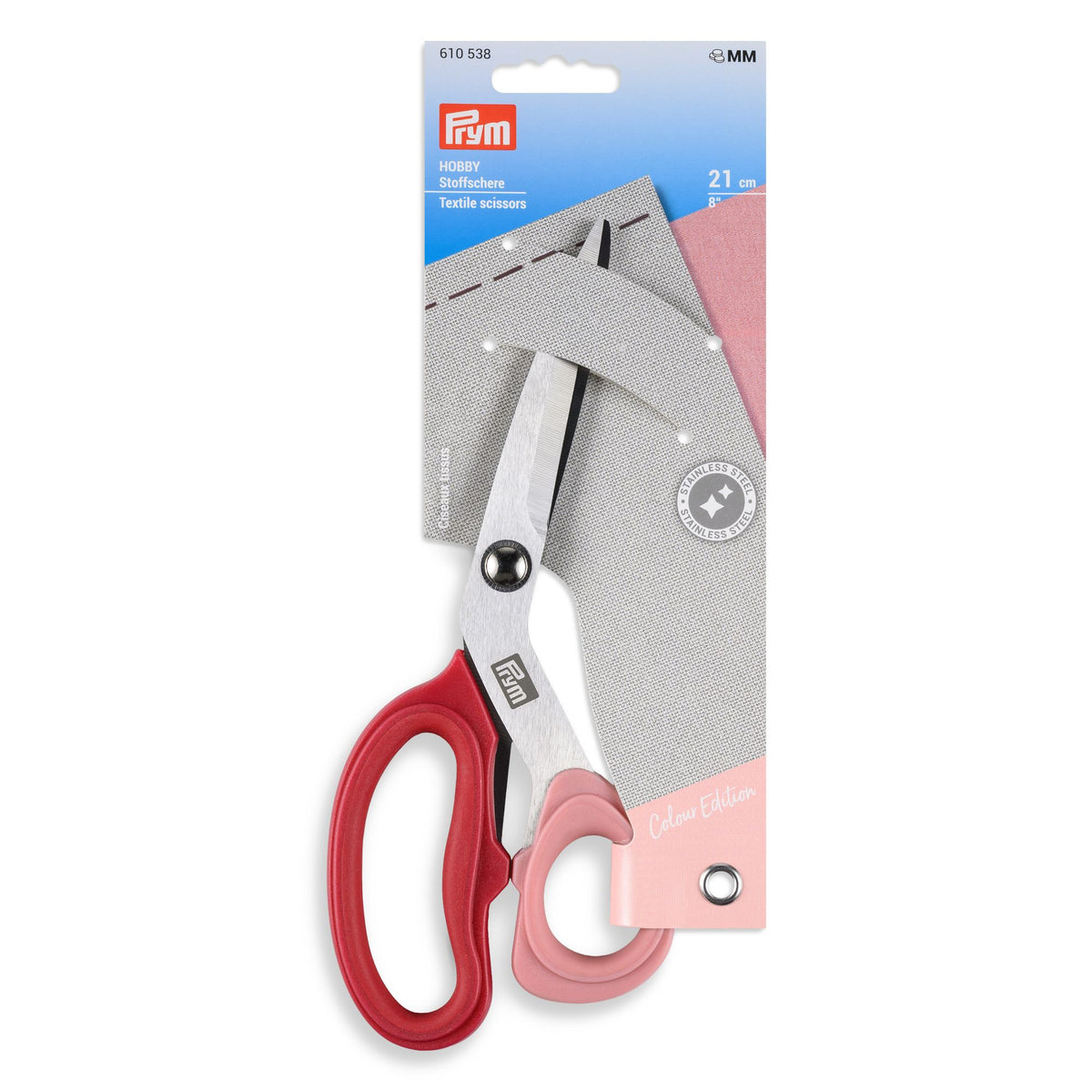 Prym Textile Scissors 21cm/8" - Berry