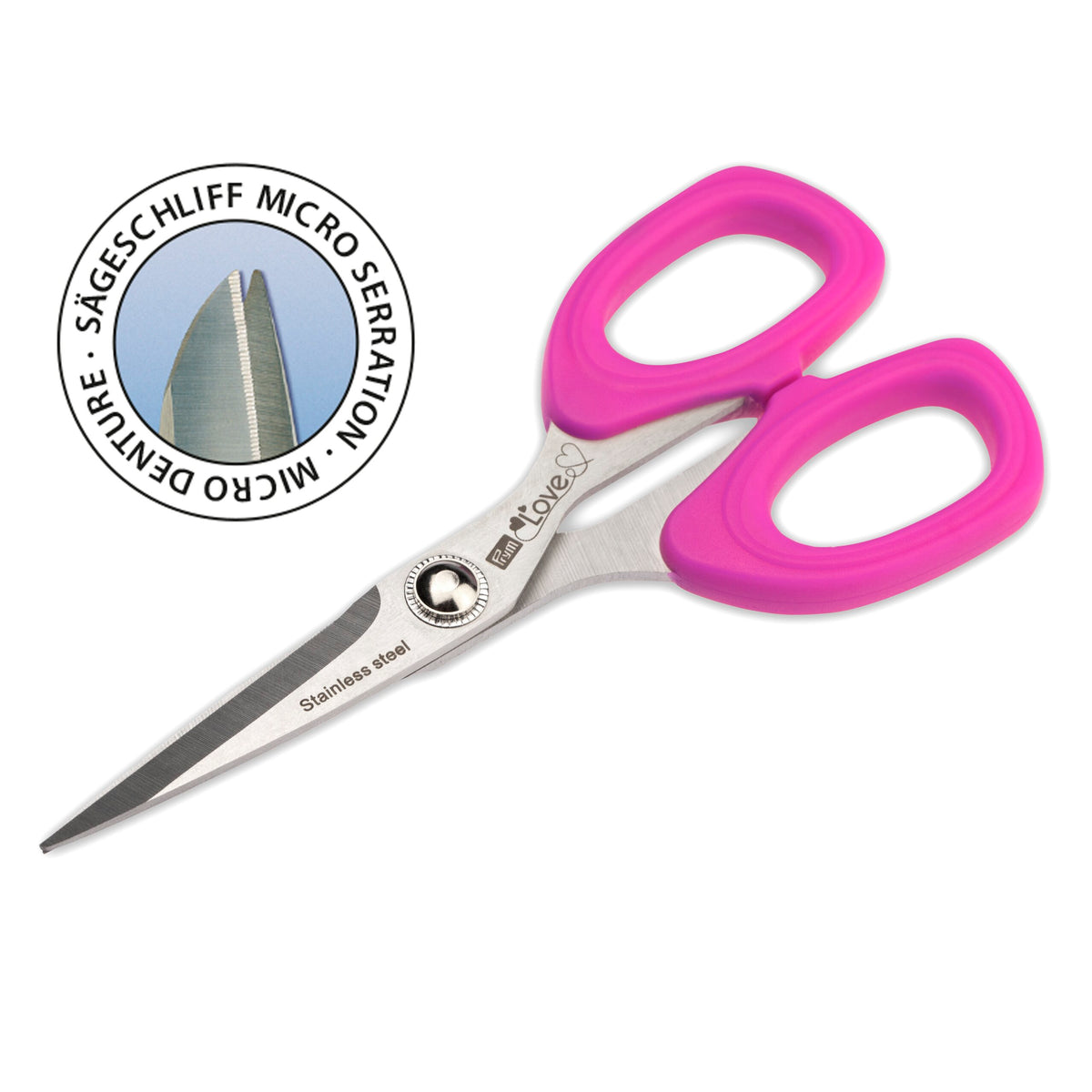 Prym LOVE Scissors with micro serration