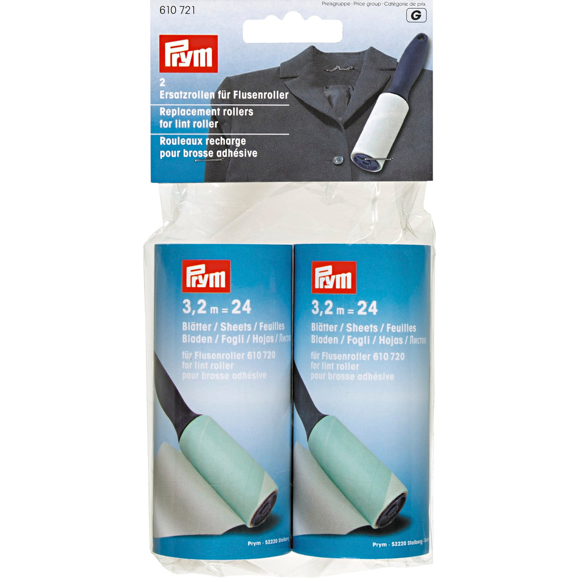 Prym Lint roller, replacement rolls