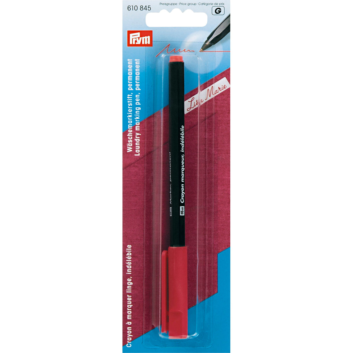 Prym Marking pen permanent, red