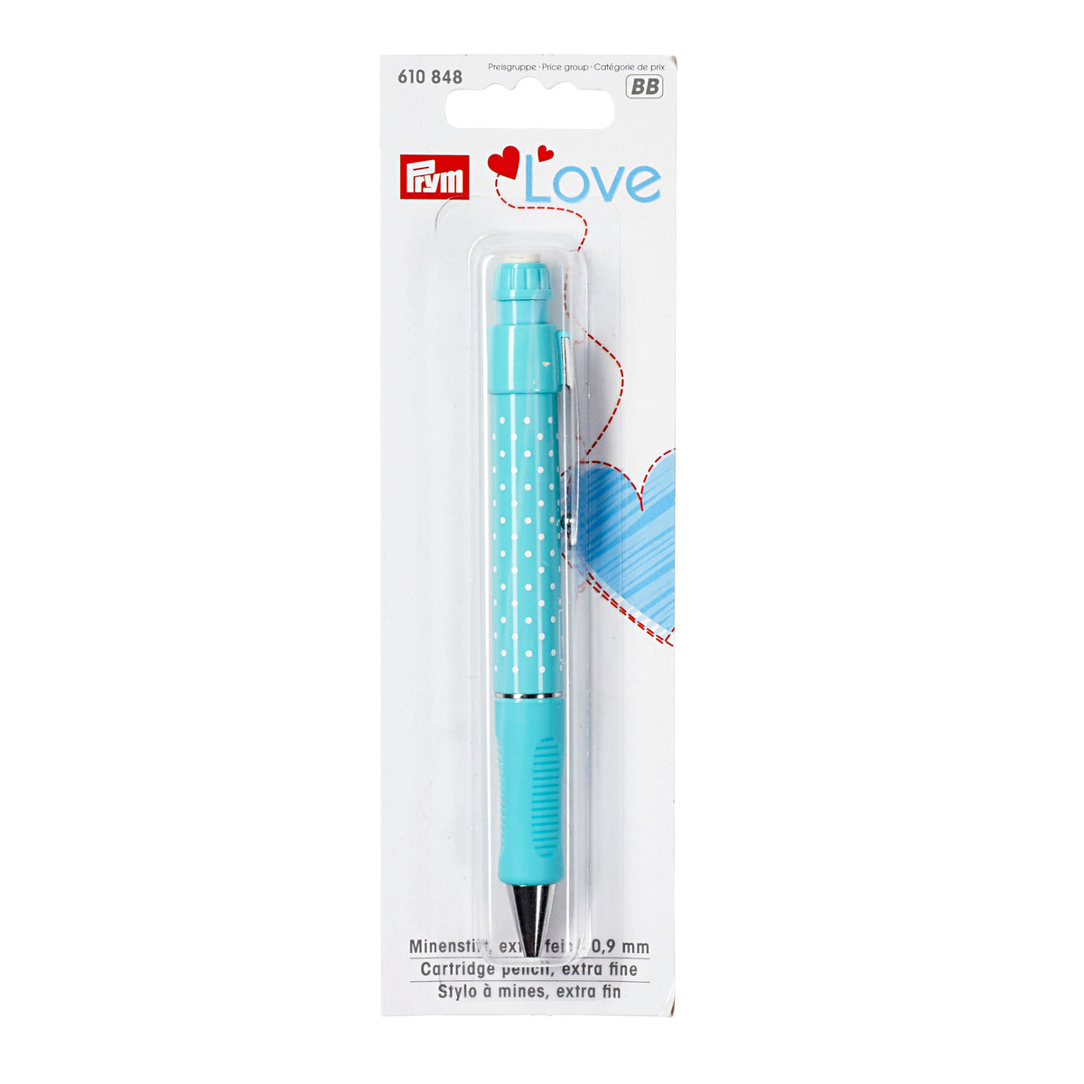 Prym LOVE Cartridge pencil, with 2 cartridges, Mint