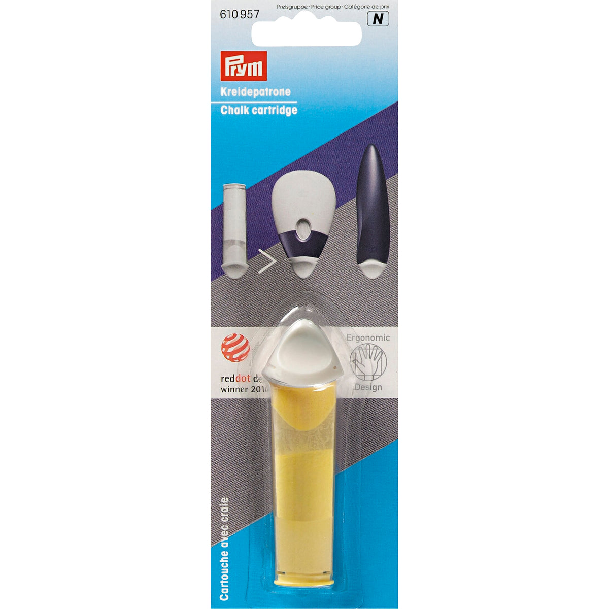 Prym Ergonomics - Chalk cartridges, yellow
