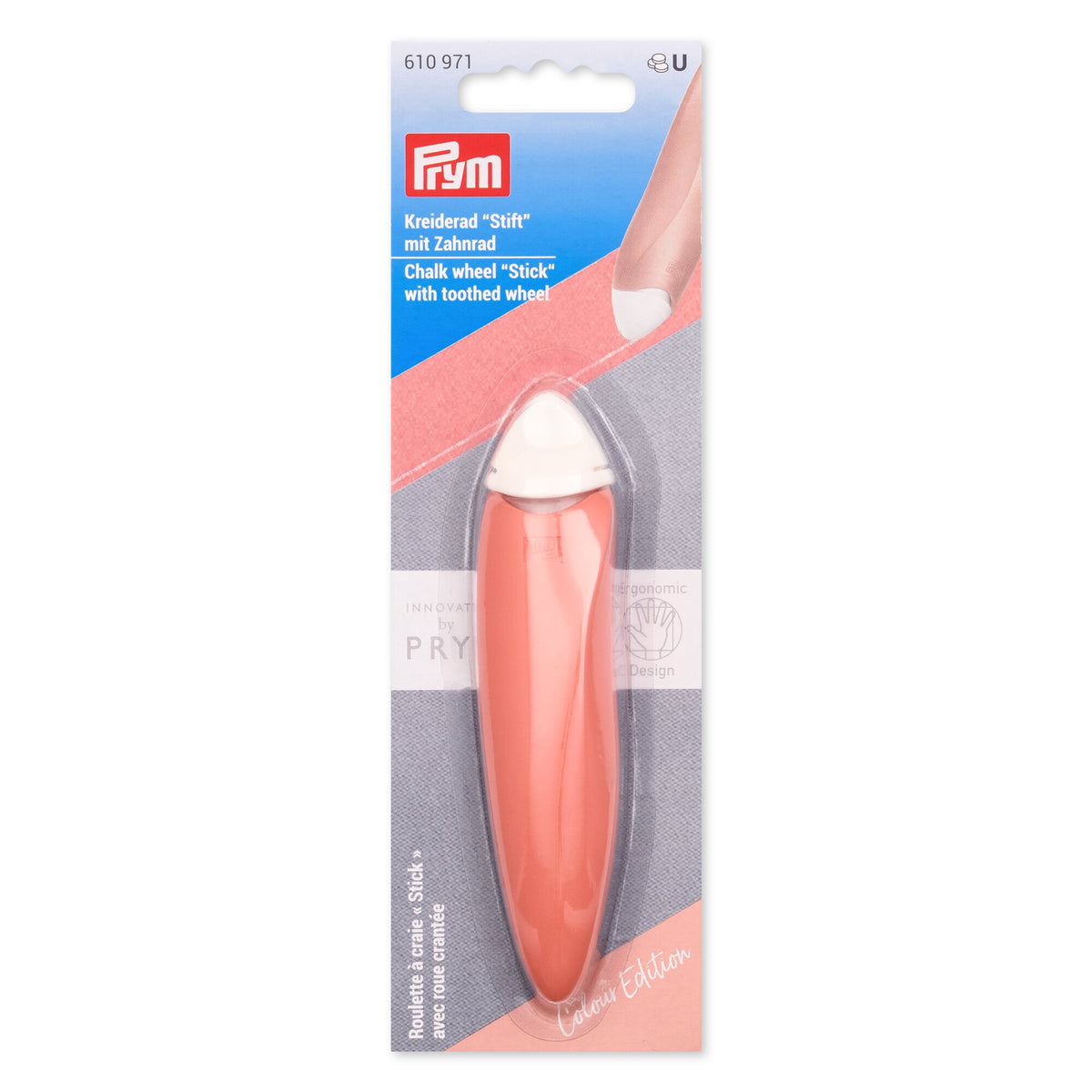 Prym Ergonomics - Chalk wheel stick Apricot
