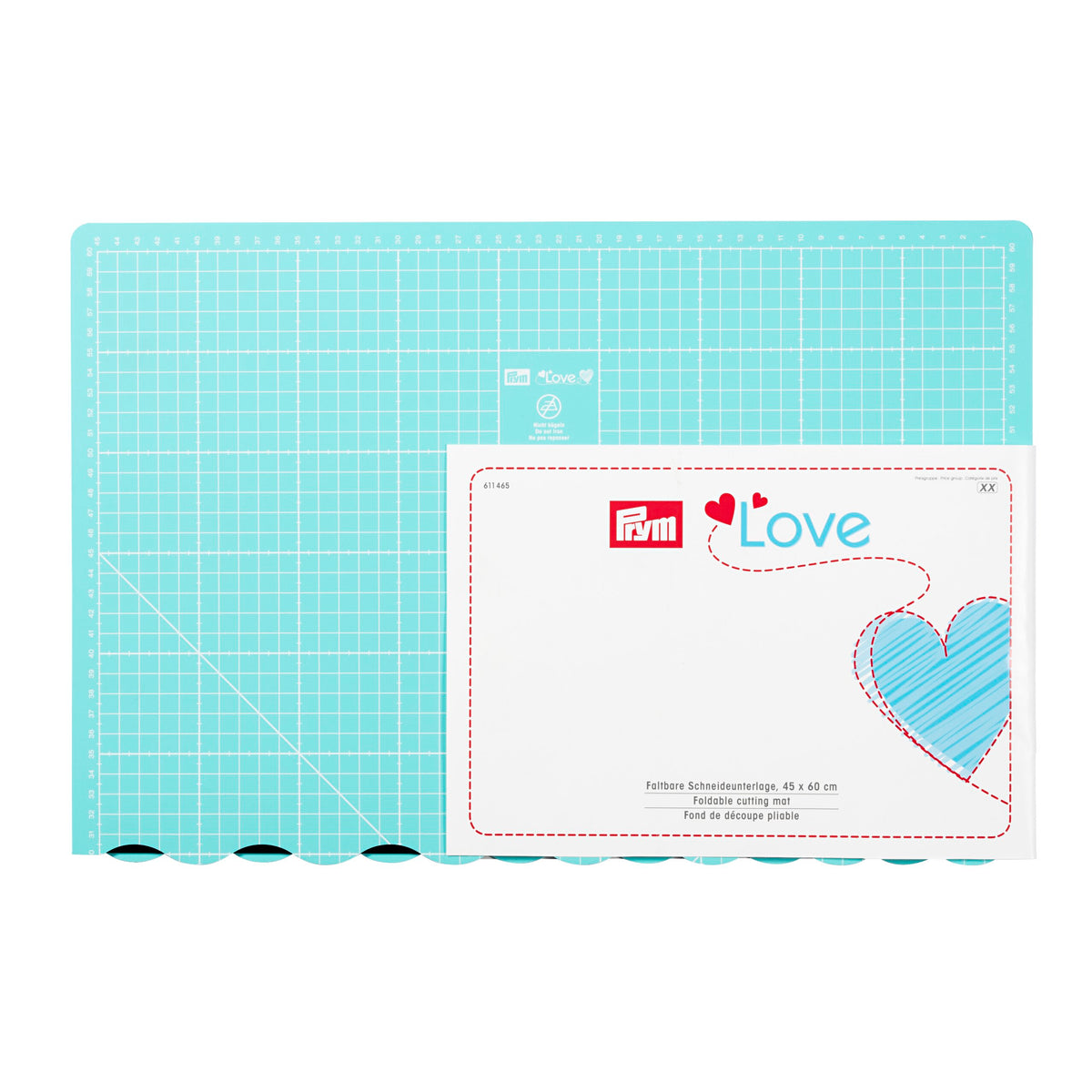 Prym LOVE Foldable Cutting Mat 45x60cm