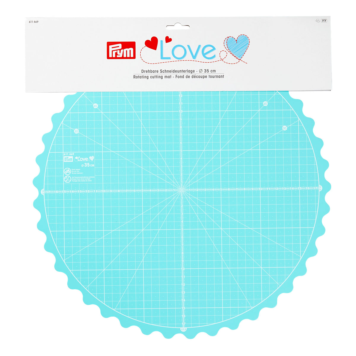 Prym LOVE Rotating Cutting Mat, round