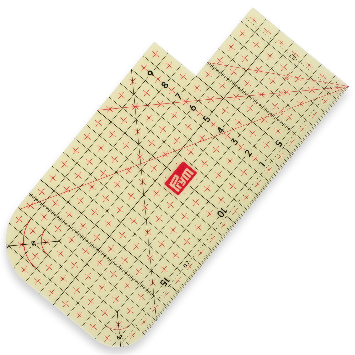 Prym Ironing ruler, transparent, 20 x 10 cm