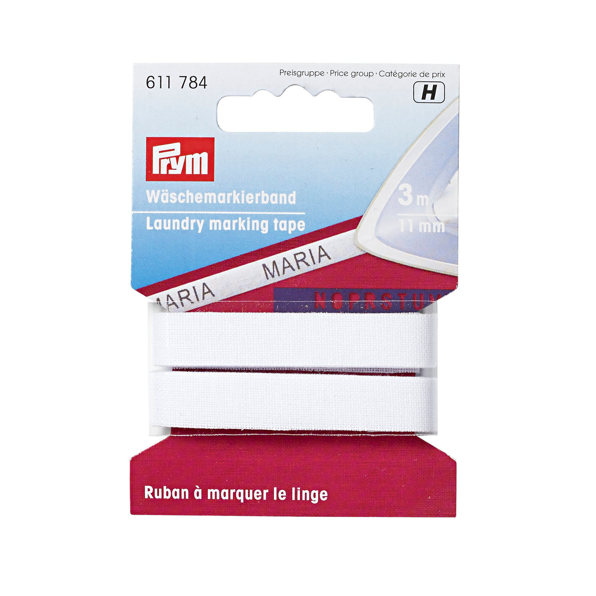 Prym Laundry marking tape, iron-on