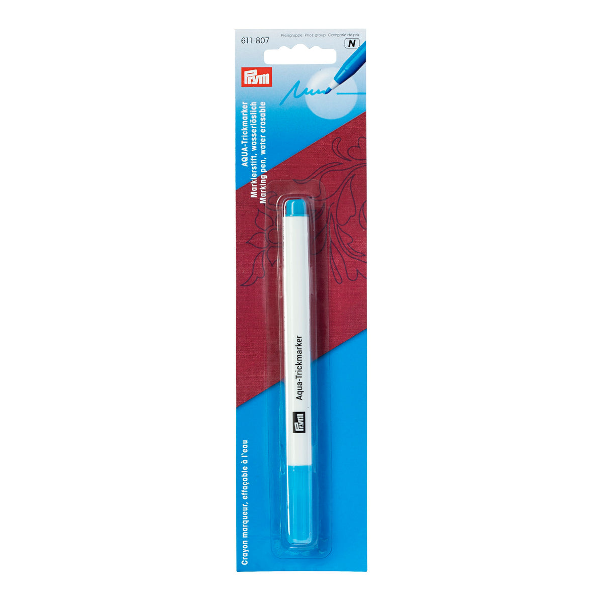 Prym Trick marker Aqua, water-erasable