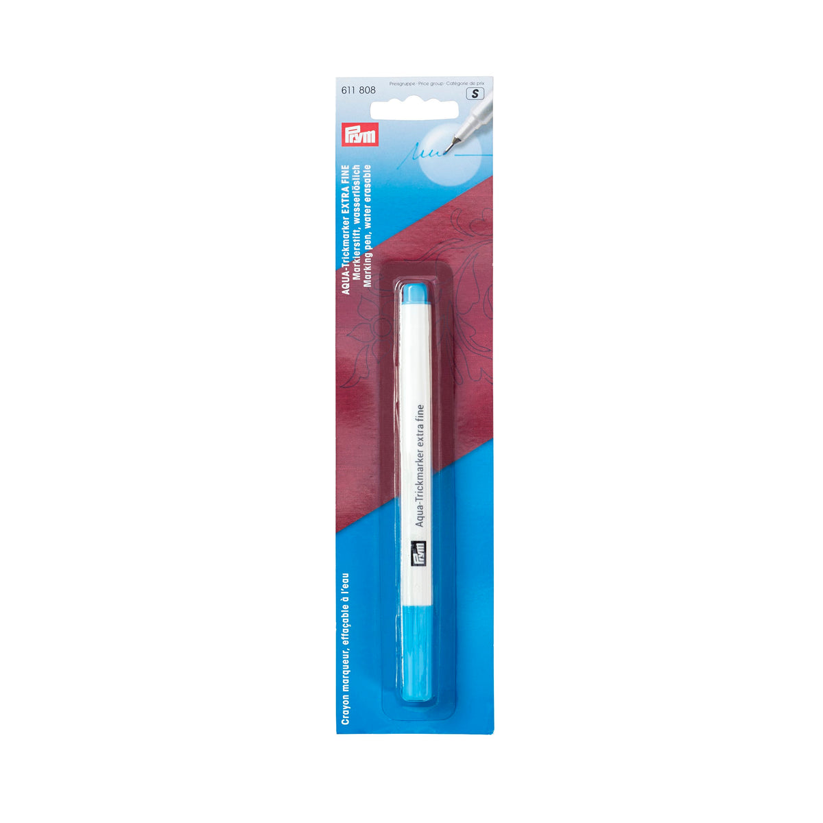 Prym Trick marker Aqua, extra fine, water-erasable