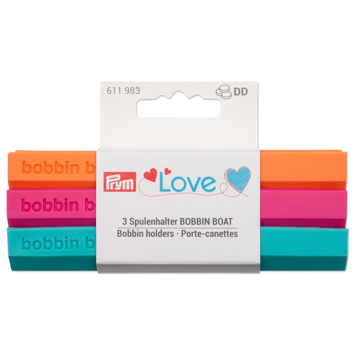 Prym LOVE 3x Bobbin holders BOBBIN BOAT