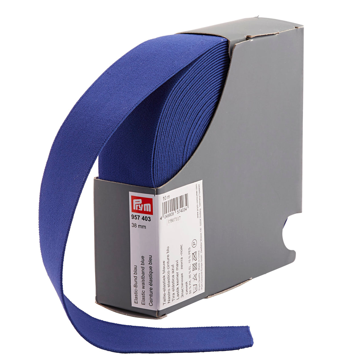 Prym Elastic Waistband - 38mm blue