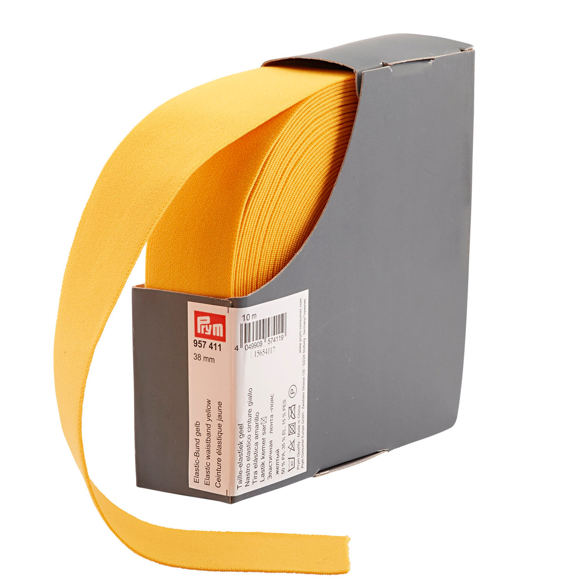 Prym Elastic Waistband - 38mm yellow