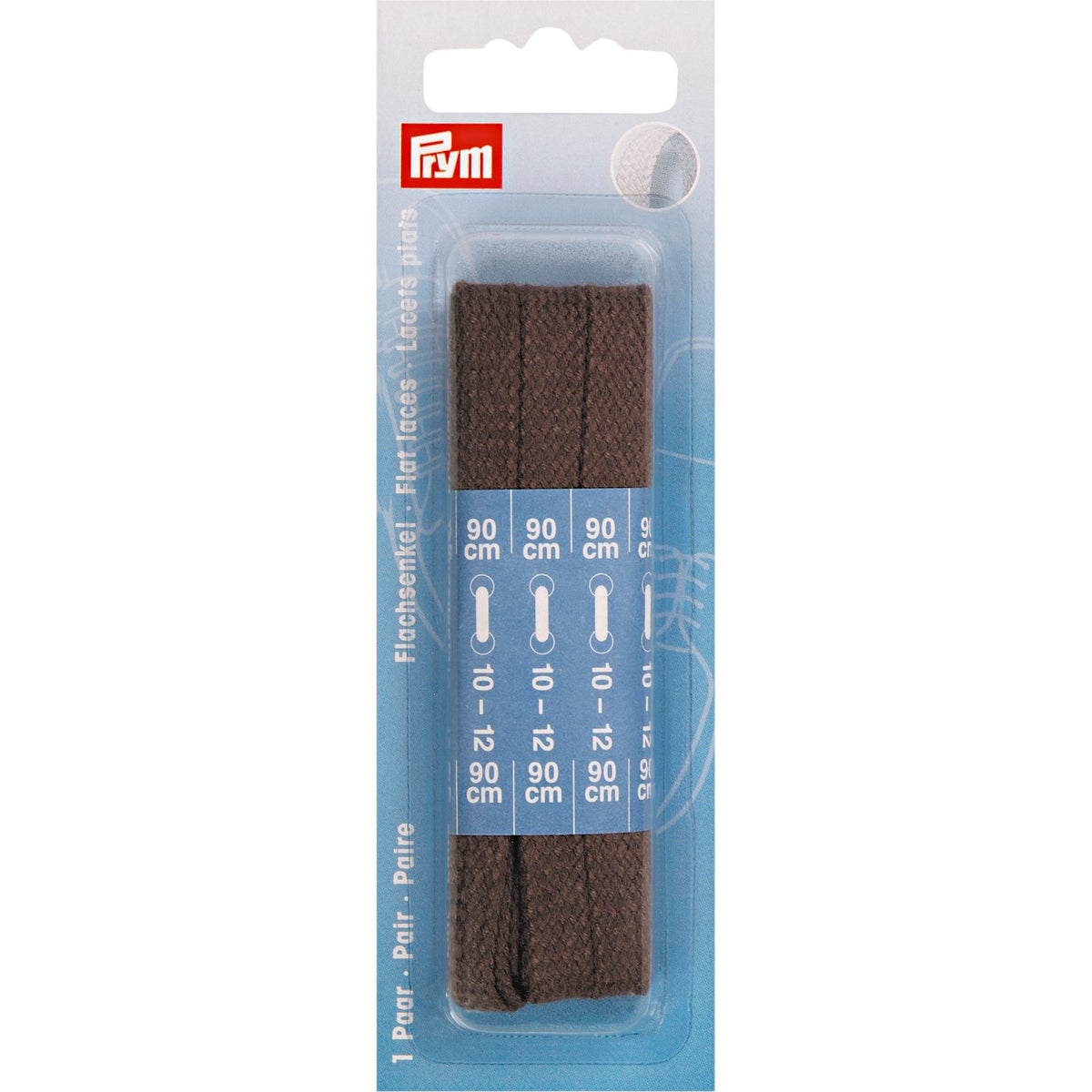 Prym Flat shoe laces, brown