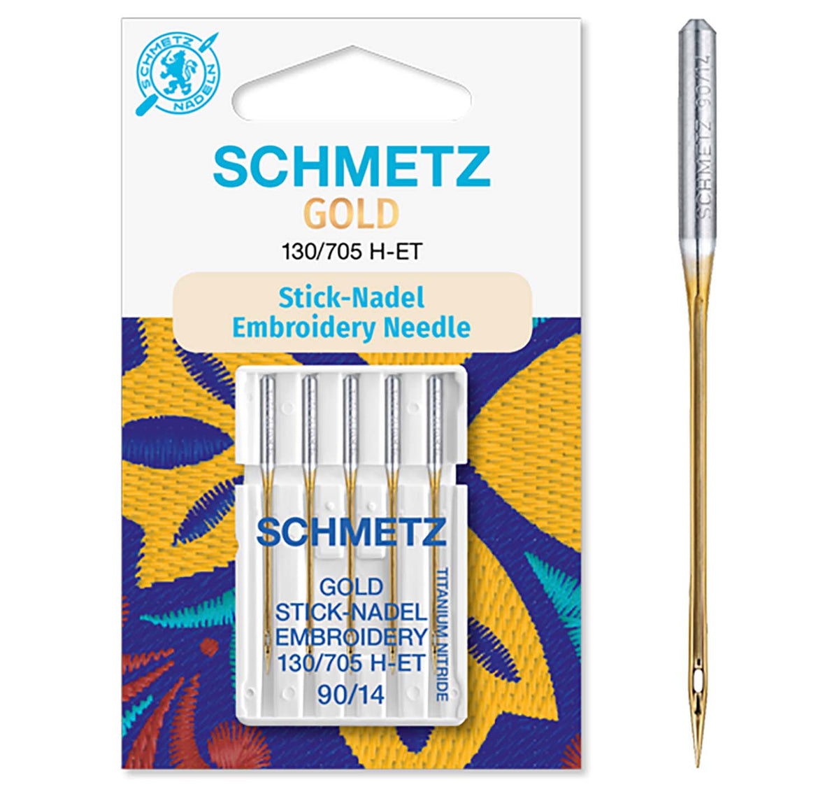 Schmetz GOLD Embroidery Needle