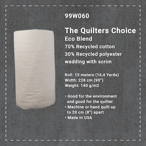 Quilters Choice - ECO Blend Wadding 75/25