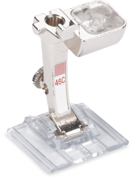 Bernina Pintuck and Decorative Stitch Foot with Clear Sole #46C