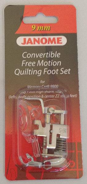 Janome Convertible Free Motion Quilting Foot Set