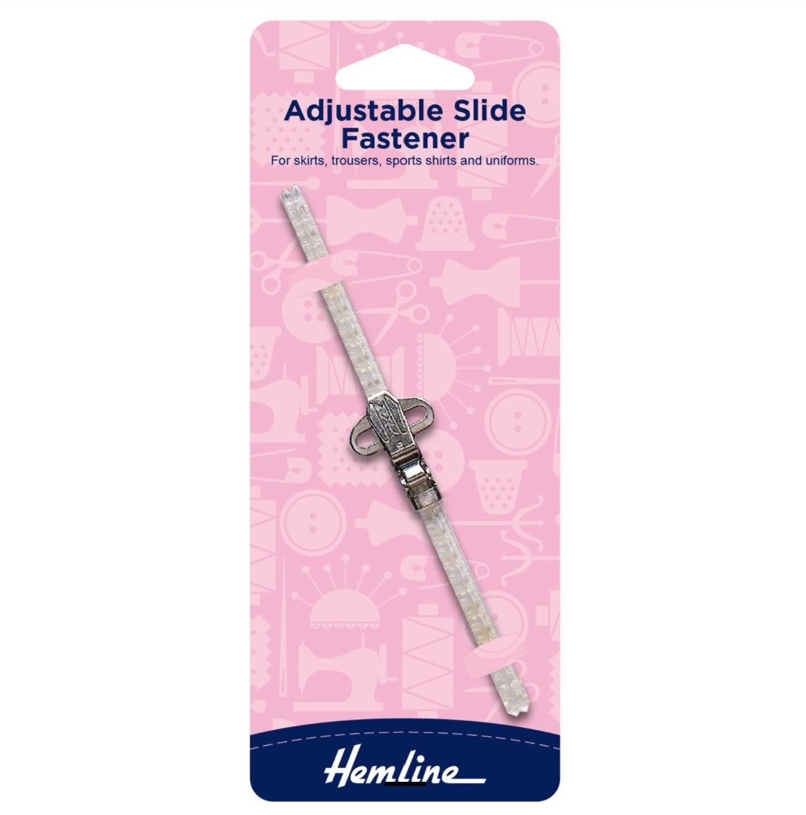 Hemline Adjustable Slide Fastener