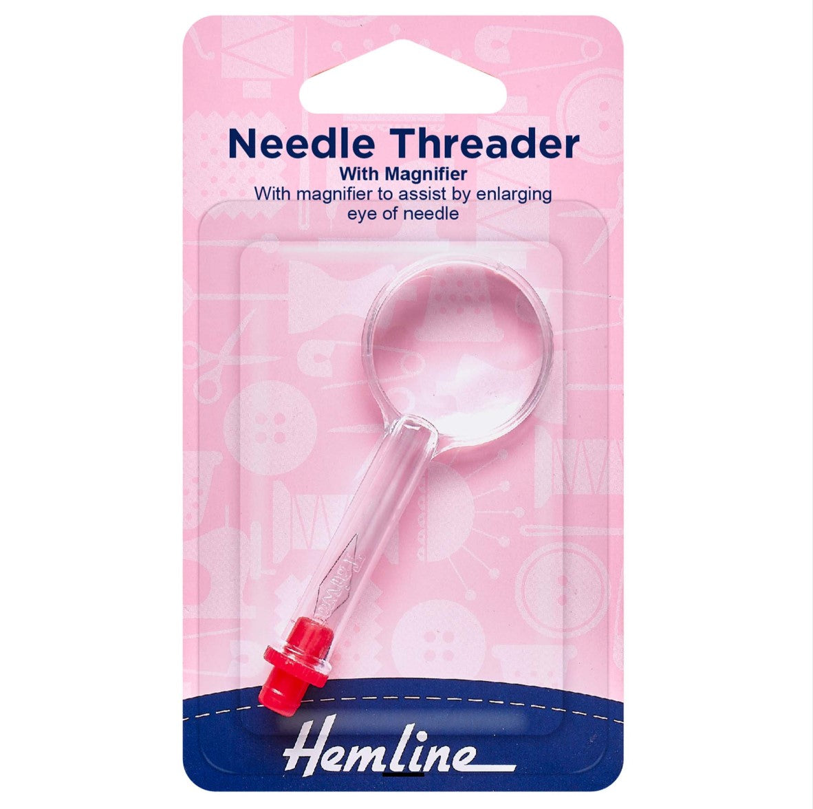 Hemline Needle Threader with Magnifier