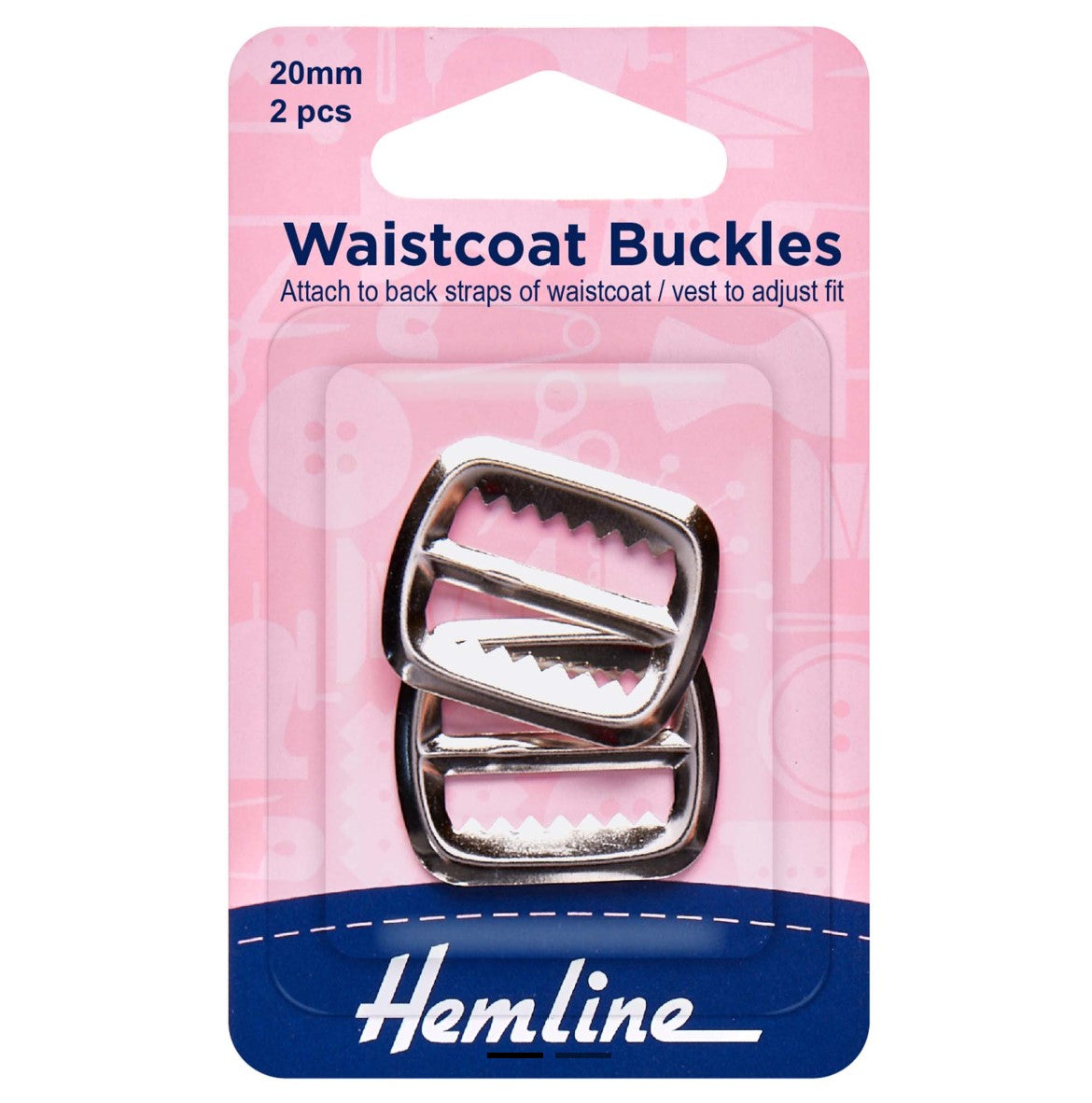 Hemline Waistcoat Buckles