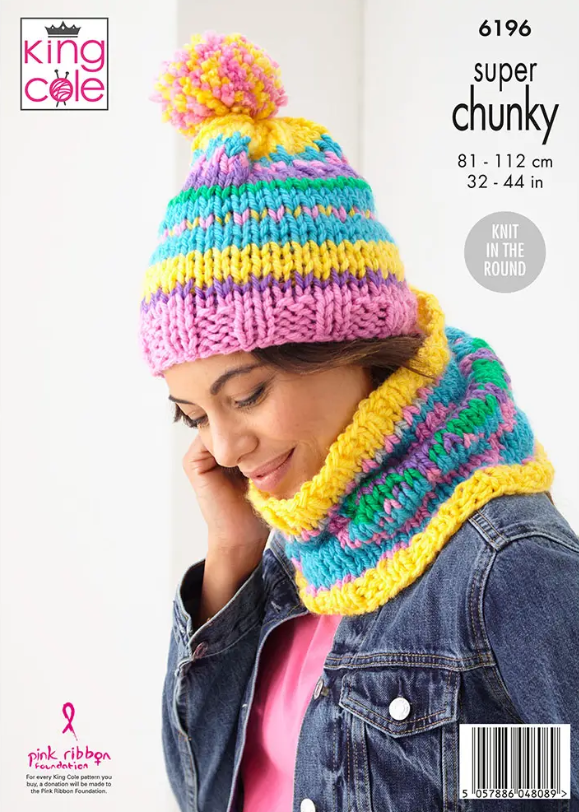 King Cole 6196 Sweater & Accessories (pattern leaflet)