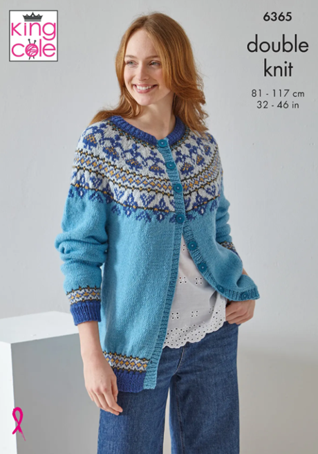 King Cole 6365 Cardigan & Waistcoat (pattern leaflet)