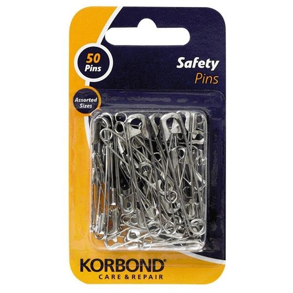 Korbond Economy 50x Safety Pins