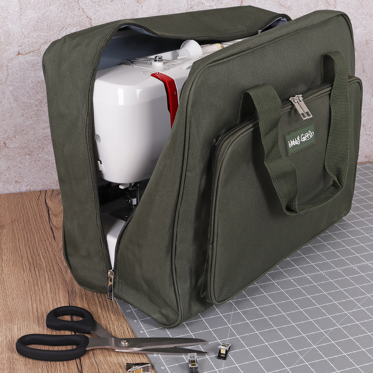 Hobby Sewing Machine Bag: Khaki