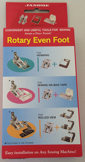 Janome Rotary Even Foot and Attachments