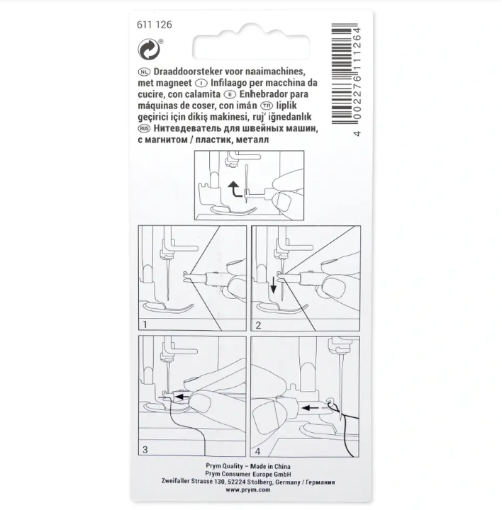 Prym Threader for sewing machines, with magnet
