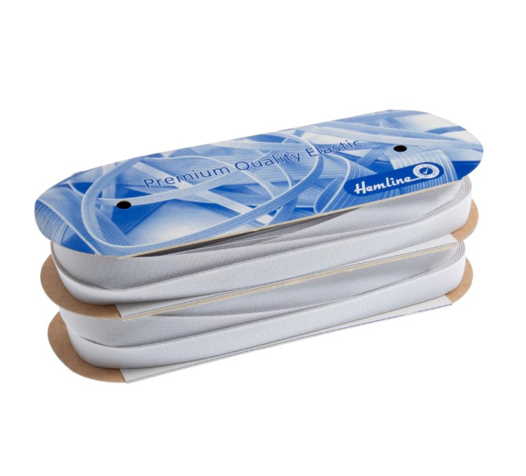 Premium Woven Elastic: 20mm white