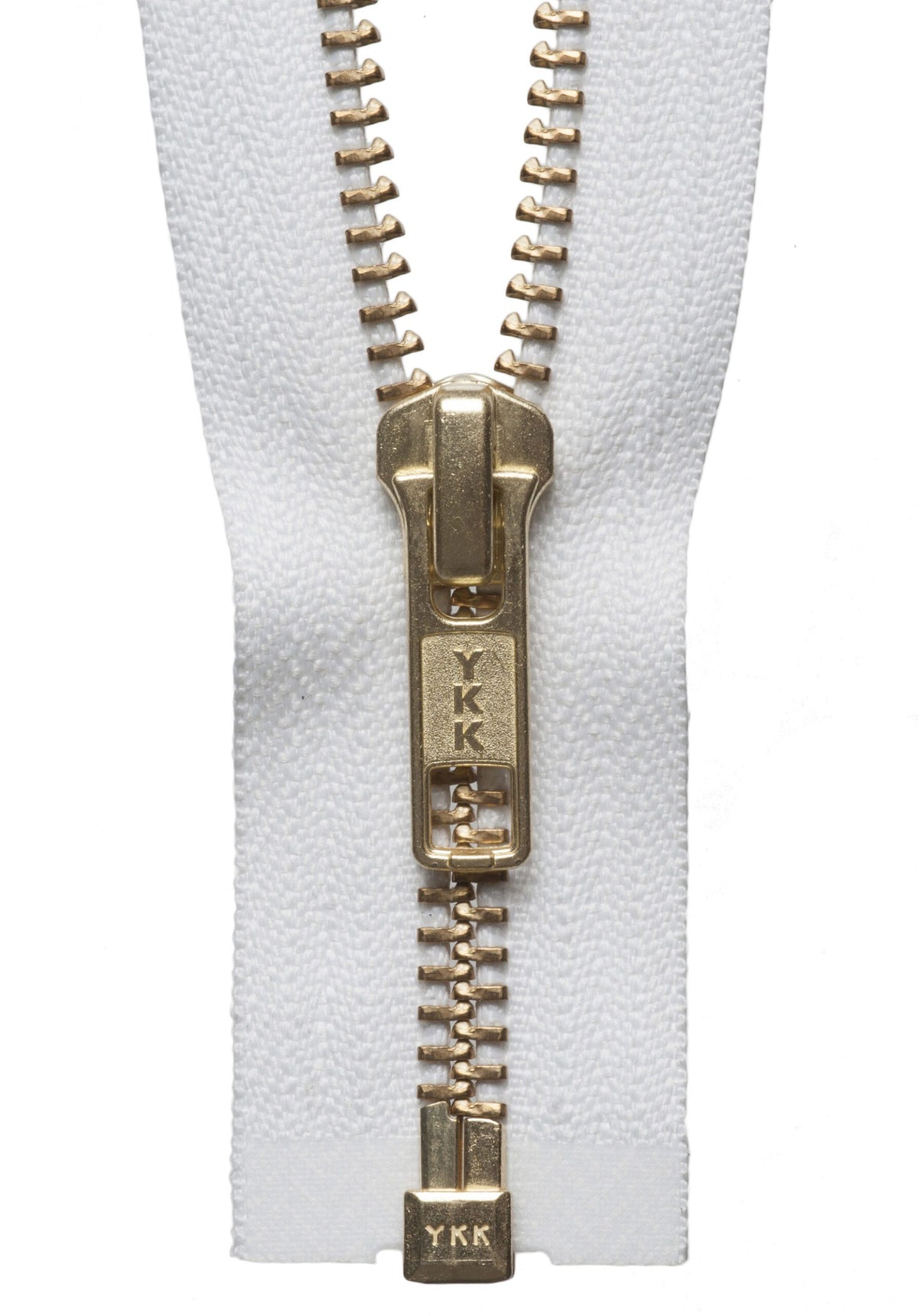 Open End Zips - Brass Metal
