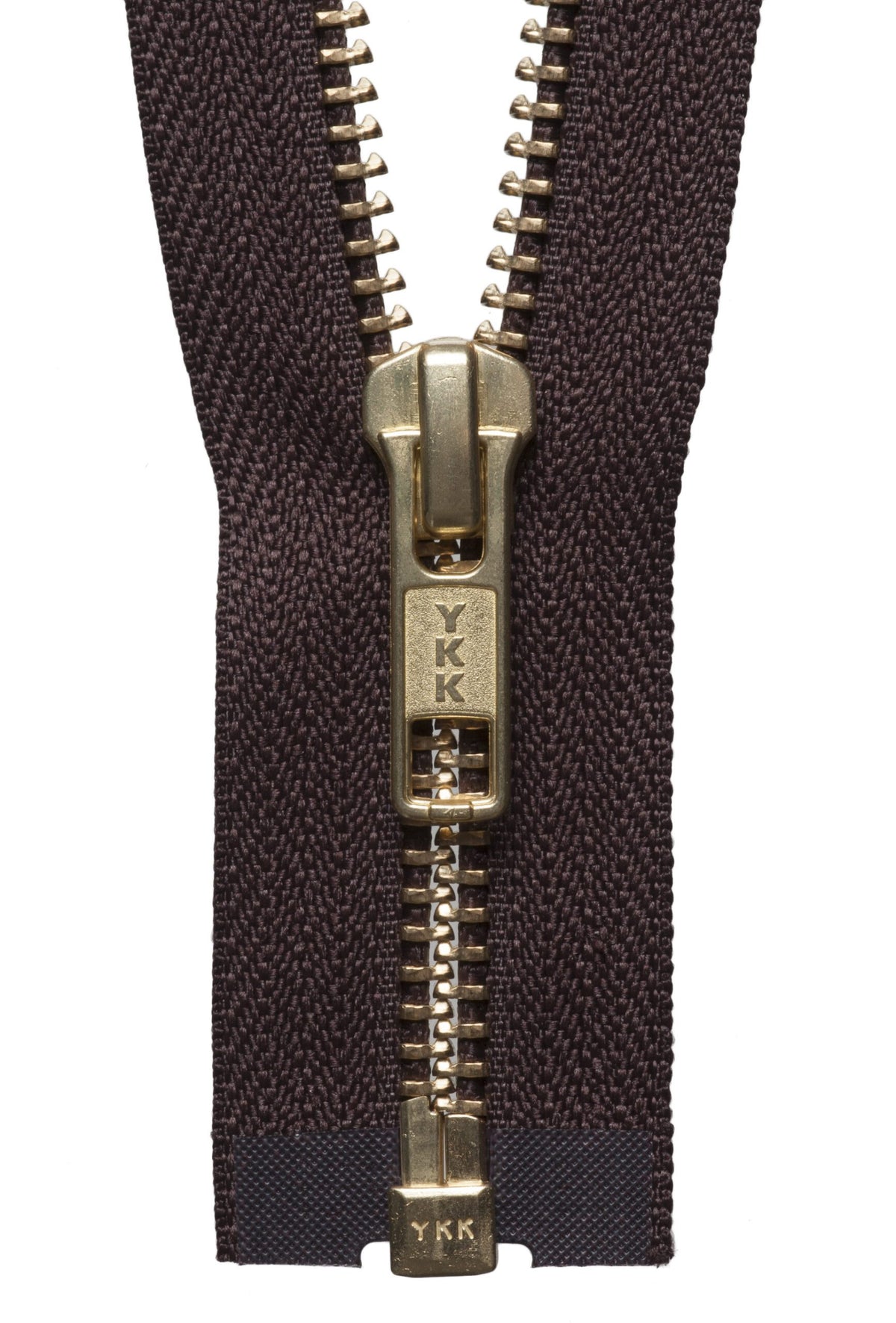 Open End Zips - Brass Metal