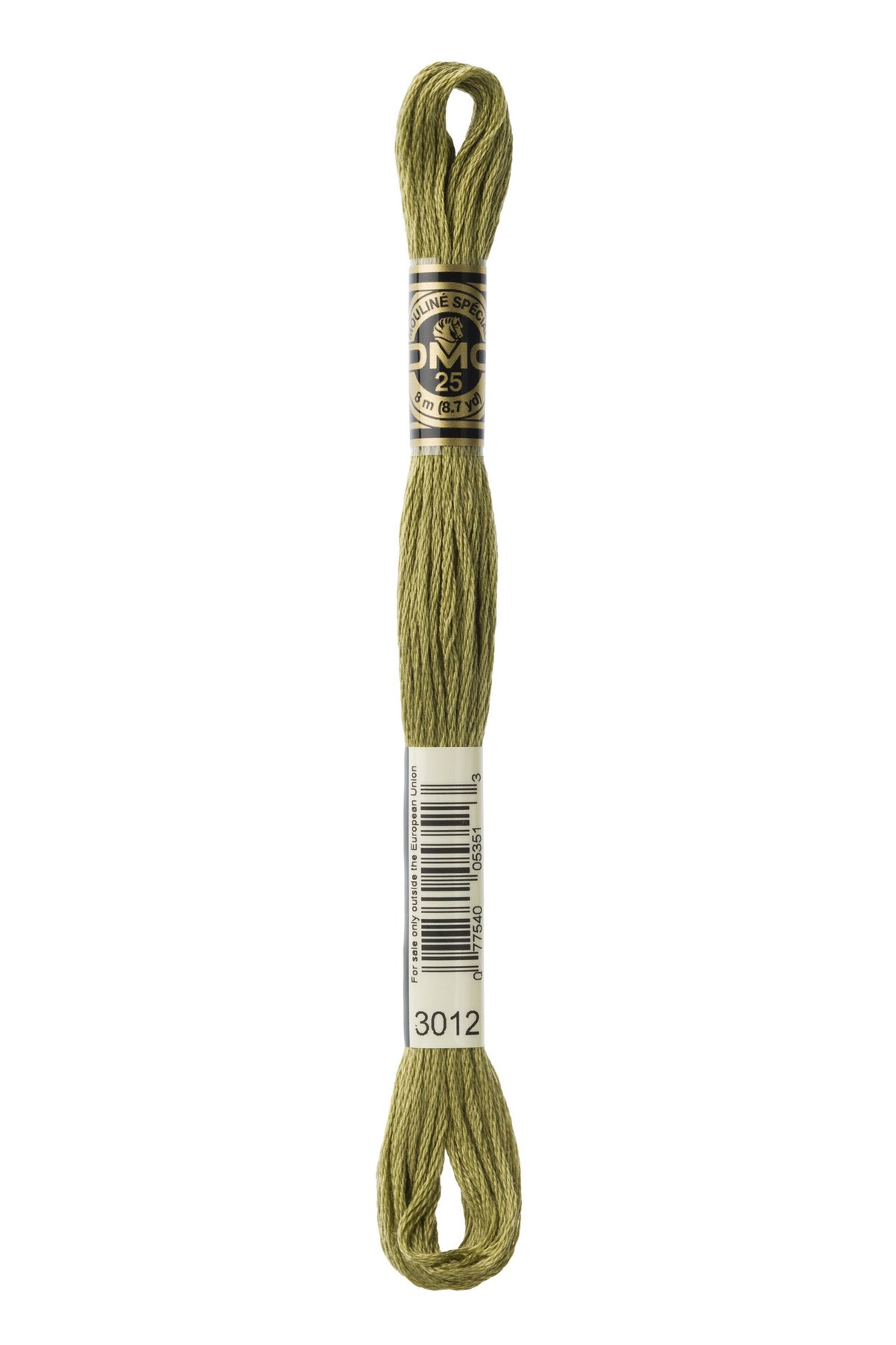 DMC Mouliné Stranded Cotton 3012 Khaki Green Medium