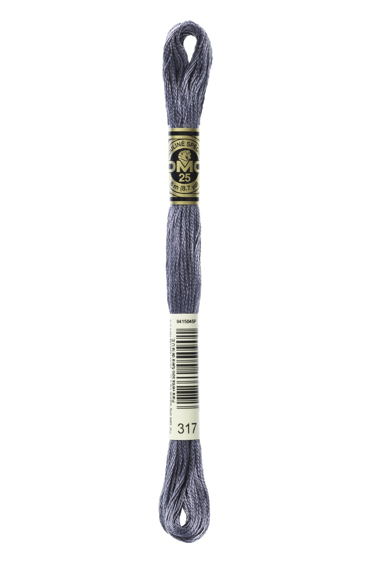DMC Mouliné Stranded Cotton 317 Pewter Gray