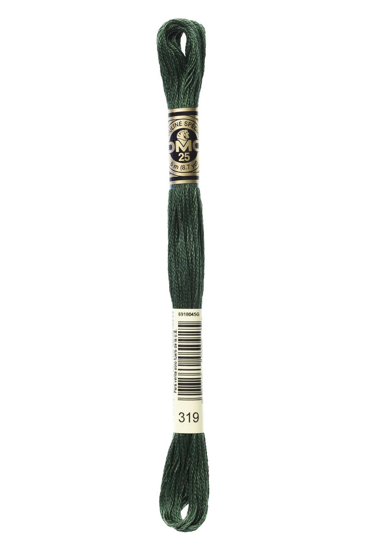 DMC Mouliné Stranded Cotton 319 Pistachio Green Very Dark